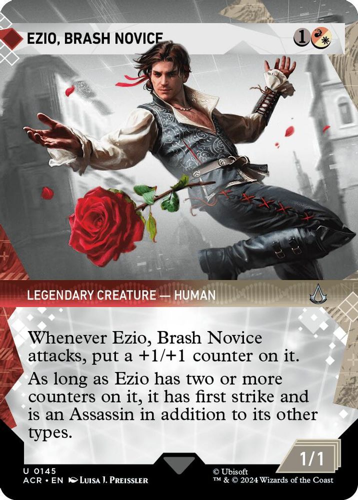 2024 Magic: The Gathering: Universes Beyond: Assassin's Creed (ACR) - Ezio Brash Novice Showcase (#145, Uncommon) (, Near Mint)