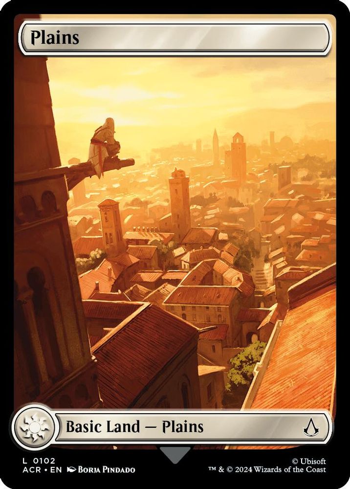 2024 Magic: The Gathering: Universes Beyond: Assassin's Creed (ACR) - Plains 0102 (#102, Land) (, Near Mint)