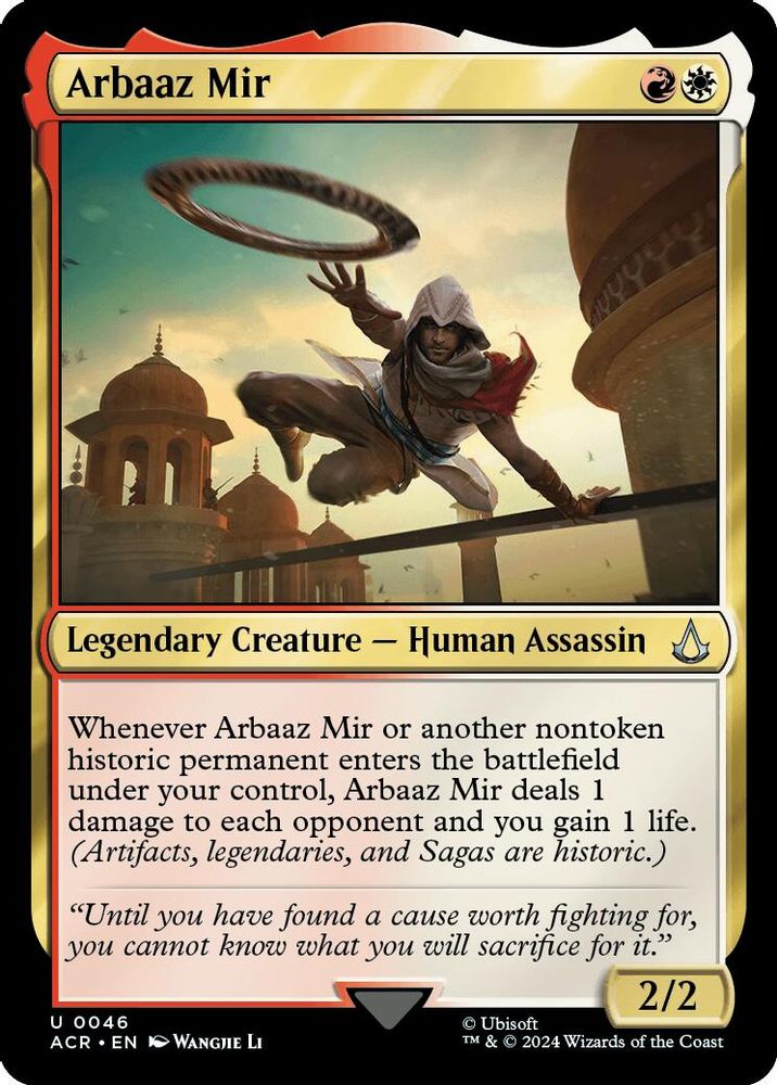 2024 Magic: The Gathering: Universes Beyond: Assassin's Creed (ACR) - Arbaaz Mir (#46, Uncommon) (Foil, Near Mint)