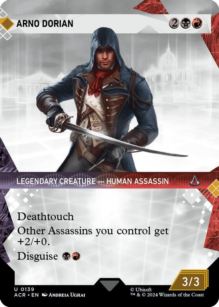 2024 Magic: The Gathering: Universes Beyond: Assassin's Creed (ACR) - Arno Dorian Showcase (#139, Uncommon) (, Near Mint)