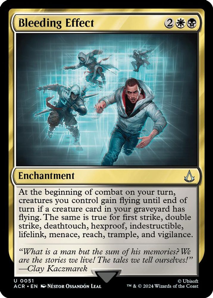 2024 Magic: The Gathering: Universes Beyond: Assassin's Creed (ACR) - Bleeding Effect (#51, Uncommon) (, Near Mint)