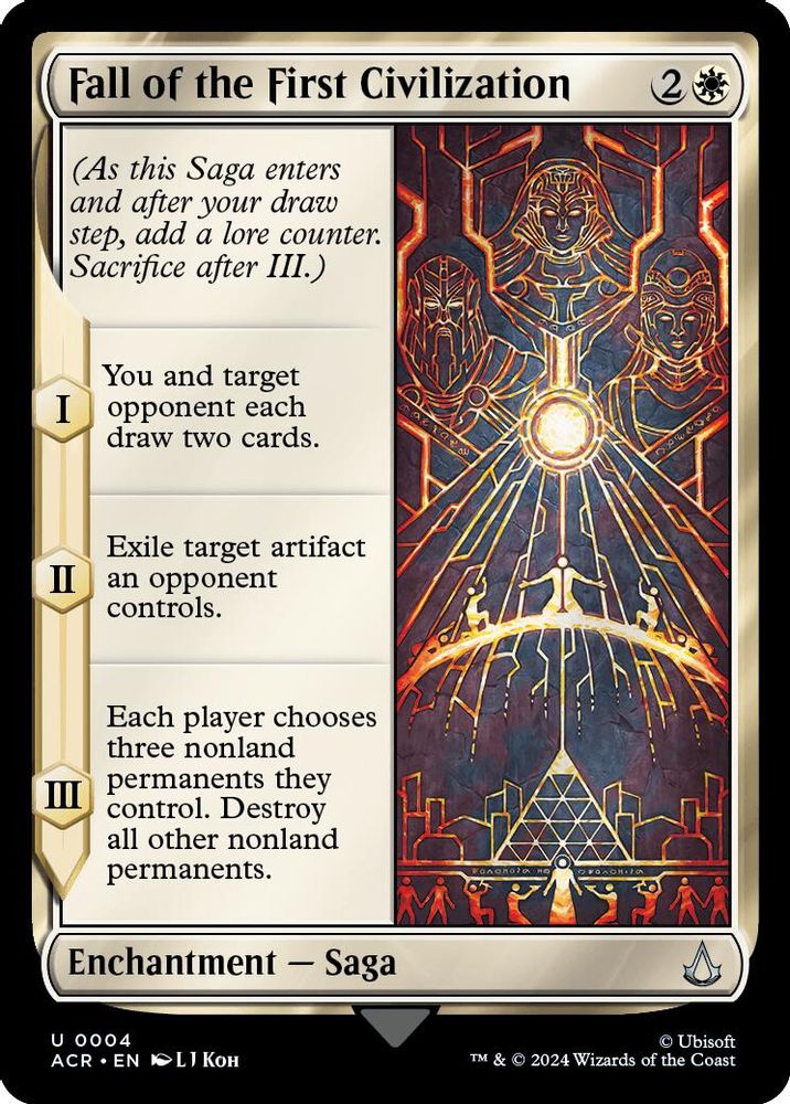 2024 Magic: The Gathering: Universes Beyond: Assassin's Creed (ACR) - Fall of the First Civilization (#4, Uncommon)