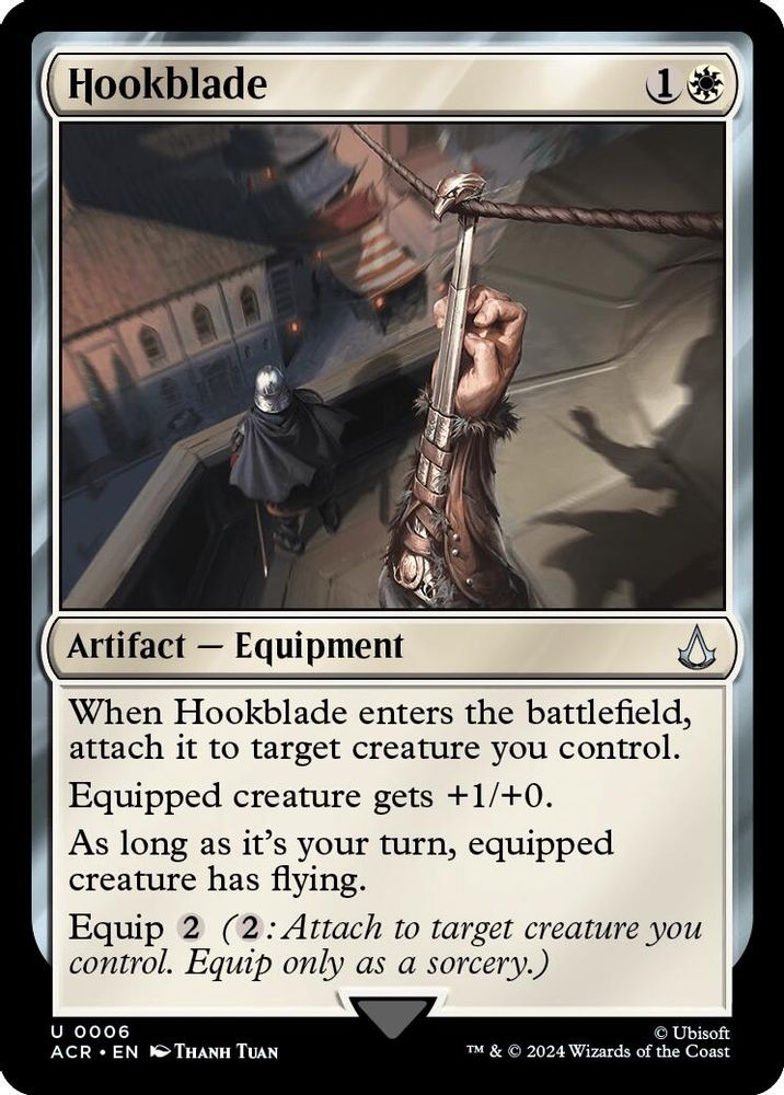 2024 Magic: The Gathering: Universes Beyond: Assassin's Creed (ACR) - Hookblade (#6, Uncommon) (, Near Mint)