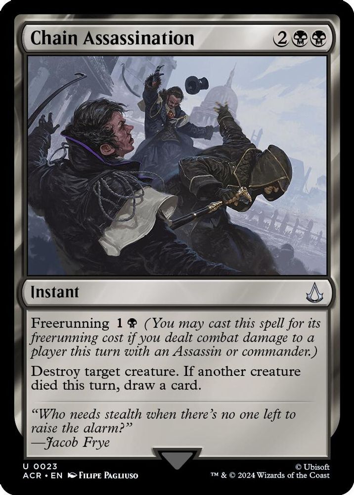 2024 Magic: The Gathering: Universes Beyond: Assassin's Creed (ACR) - Chain Assassination (#23, Uncommon) (, Near Mint)