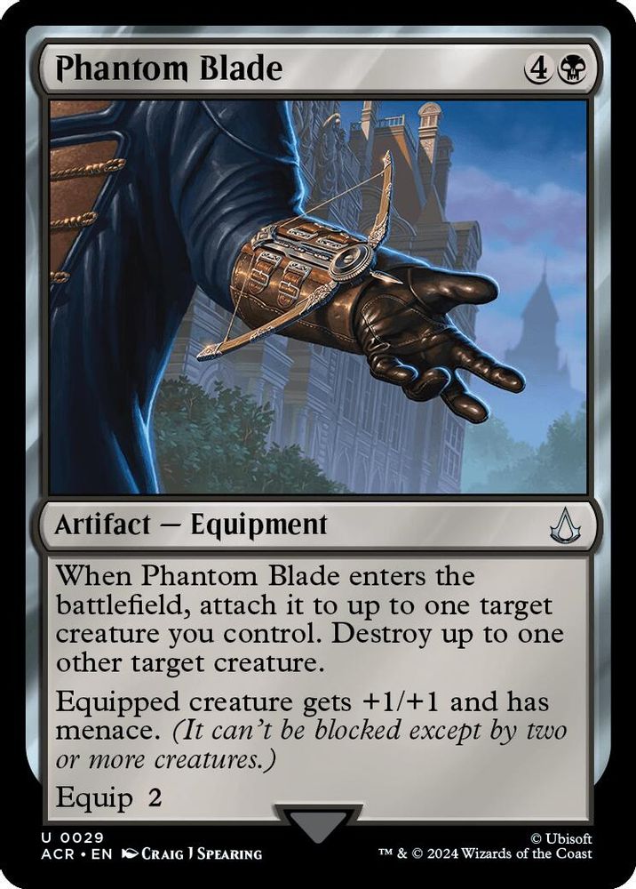 2024 Magic: The Gathering: Universes Beyond: Assassin's Creed (ACR) - Phantom Blade (#29, Uncommon)