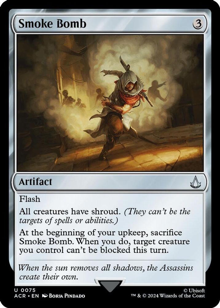 2024 Magic: The Gathering: Universes Beyond: Assassin's Creed (ACR) - Smoke Bomb (#75, Uncommon)