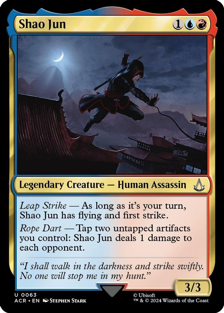 2024 Magic: The Gathering: Universes Beyond: Assassin's Creed (ACR) - Shao Jun (#63, Uncommon) (Foil, Near Mint)