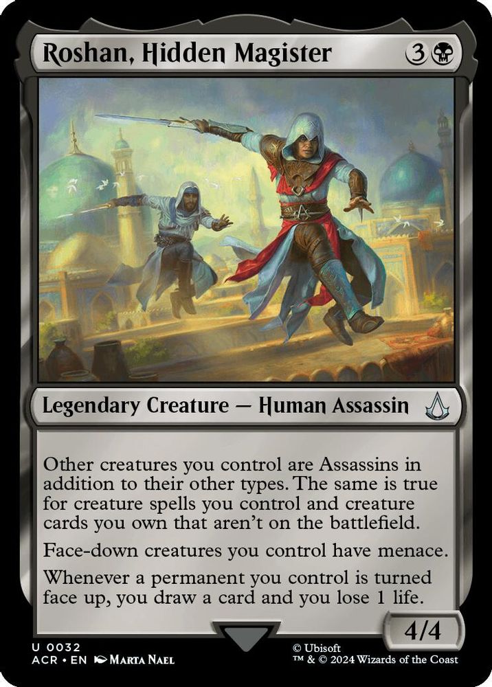2024 Magic: The Gathering: Universes Beyond: Assassin's Creed (ACR) - Roshan Hidden Magister (#32, Uncommon) (, Near Mint)