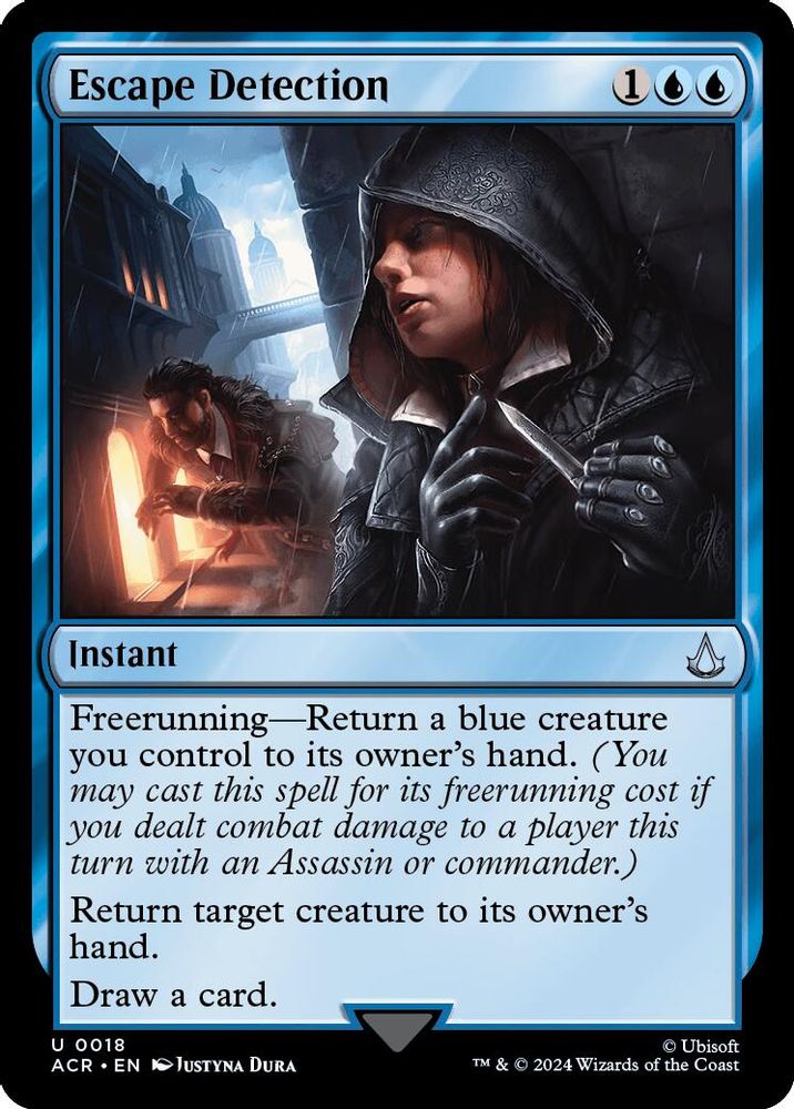 2024 Magic: The Gathering: Universes Beyond: Assassin's Creed (ACR) - Escape Detection (#18, Uncommon) (, Near Mint)
