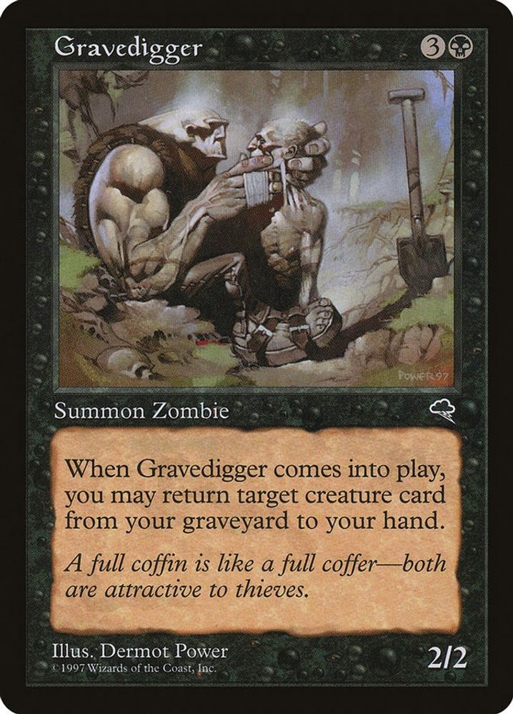 1997 Magic: The Gathering: Tempest (TMP) - Gravedigger (#137, Common) (, Near Mint)