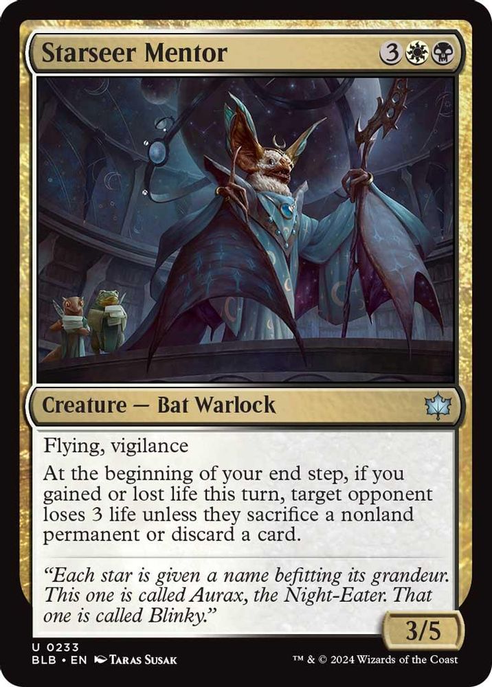 2024 Magic: The Gathering: Bloomburrow (BLB) - Starseer Mentor (#233, Uncommon) (, Near Mint)