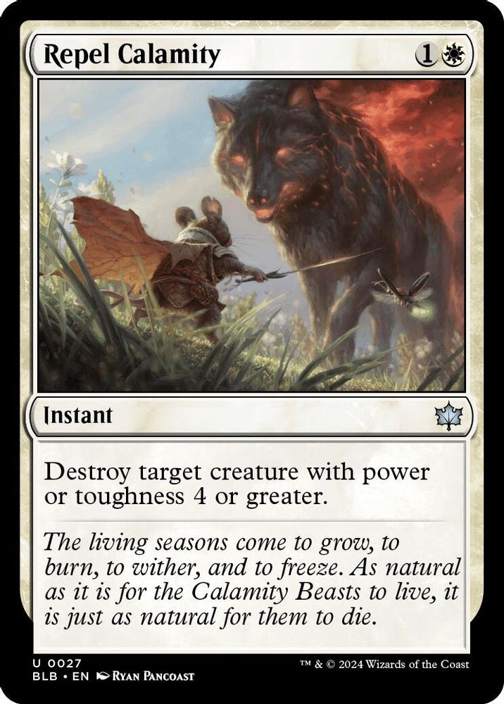 2024 Magic: The Gathering: Bloomburrow (BLB) - Repel Calamity (#27, Uncommon) (, Near Mint)