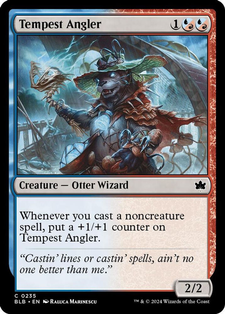 2024 Magic: The Gathering: Bloomburrow (BLB) - Tempest Angler (#235, Common) (, Near Mint)