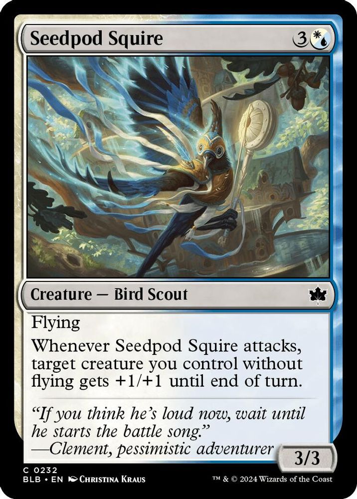 2024 Magic: The Gathering: Bloomburrow (BLB) - Seedpod Squire (#232, Common)