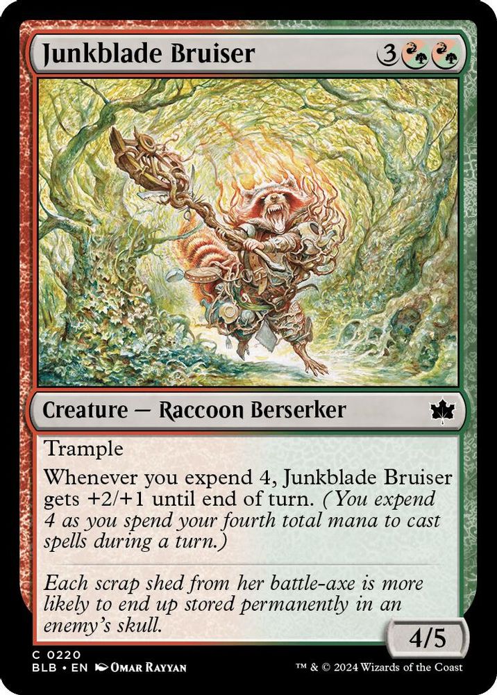 2024 Magic: The Gathering: Bloomburrow (BLB) - Junkblade Bruiser (#220, Common) (, Near Mint)
