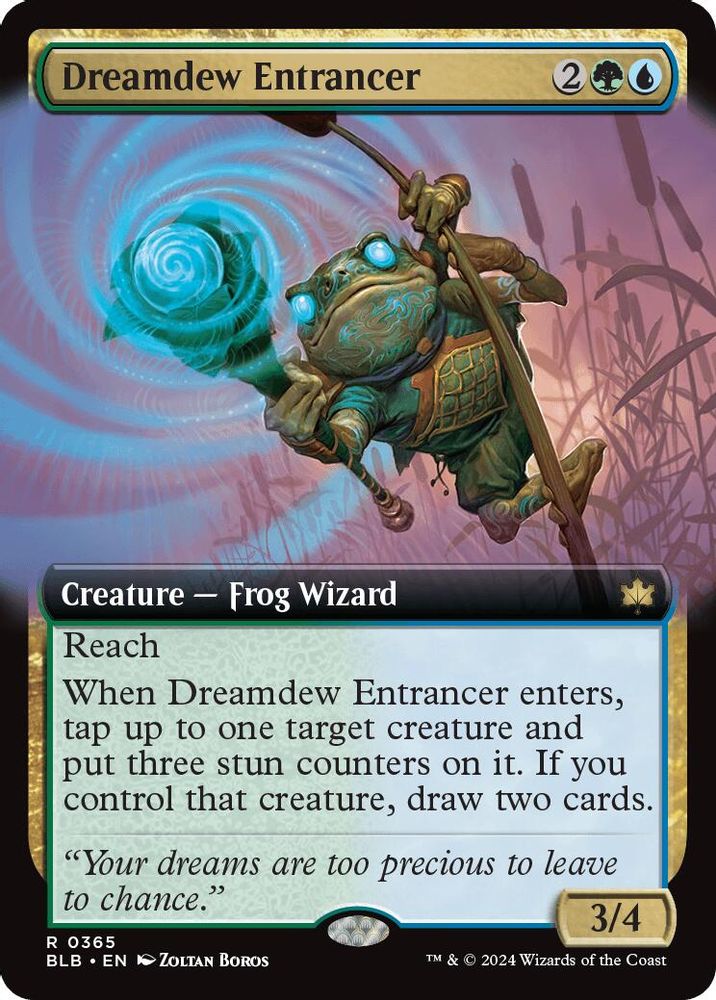 2024 Magic: The Gathering: Bloomburrow (BLB) - Dreamdew Entrancer Extended Art (#365, Rare) (, Near Mint)