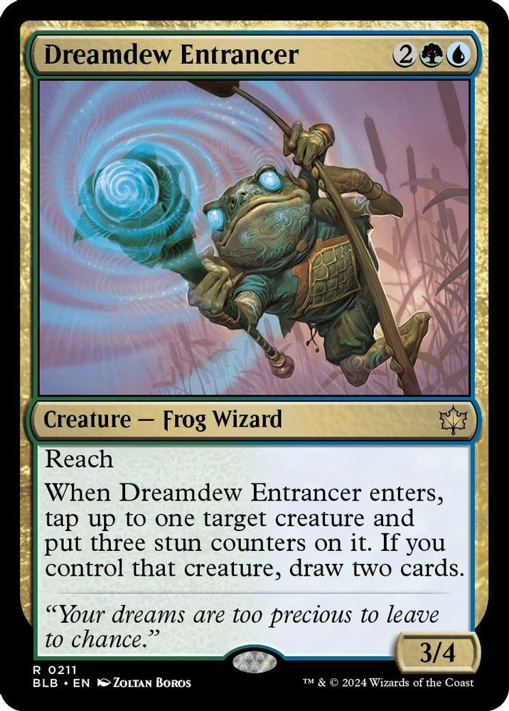 2024 Magic: The Gathering: Bloomburrow (BLB) - Dreamdew Entrancer (#211, Rare) (Foil, Near Mint)