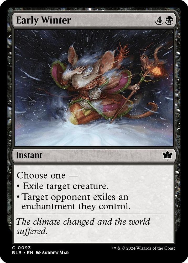2024 Magic: The Gathering: Bloomburrow (BLB) - Early Winter (#93, Common)