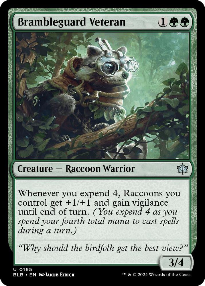 2024 Magic: The Gathering: Bloomburrow (BLB) - Brambleguard Veteran (#165, Uncommon) (, Near Mint)