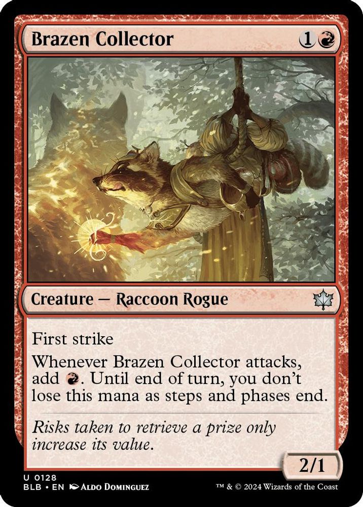 2024 Magic: The Gathering: Bloomburrow (BLB) - Brazen Collector (#128, Uncommon) (, Near Mint)