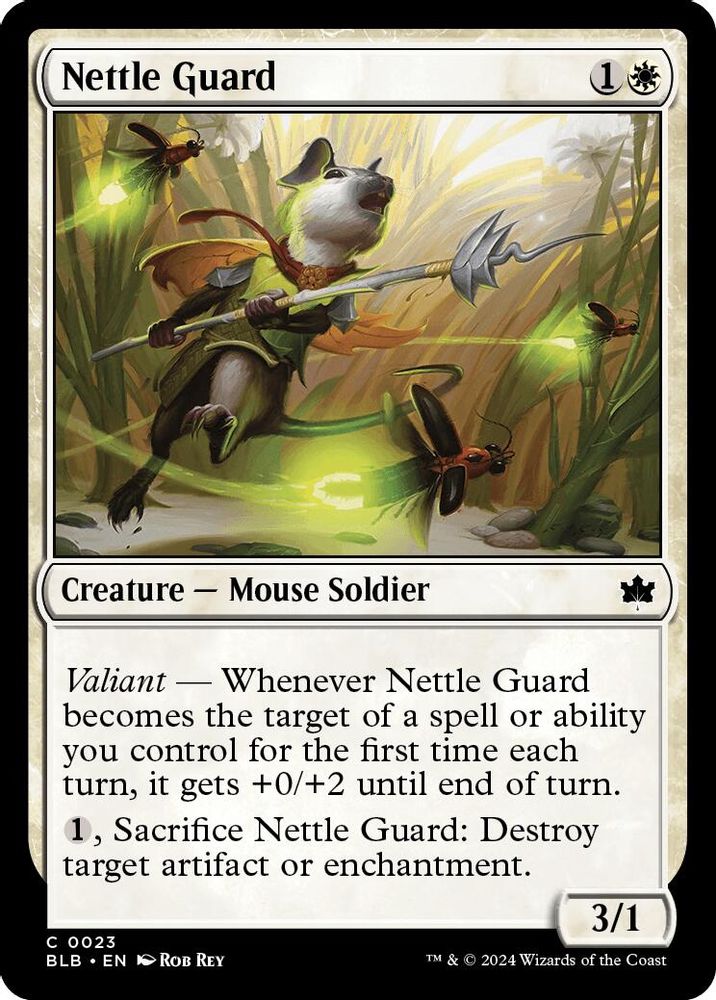 2024 Magic: The Gathering: Bloomburrow (BLB) - Nettle Guard (#23, Common) (, Near Mint)