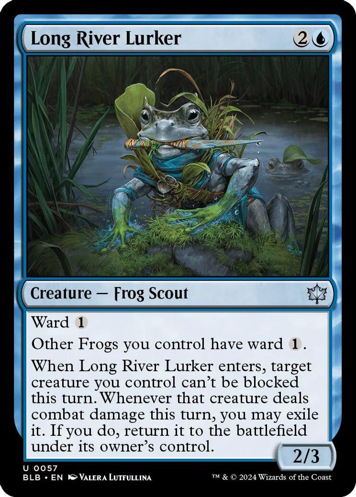 2024 Magic: The Gathering: Bloomburrow (BLB) - Long River Lurker (#57, Uncommon)