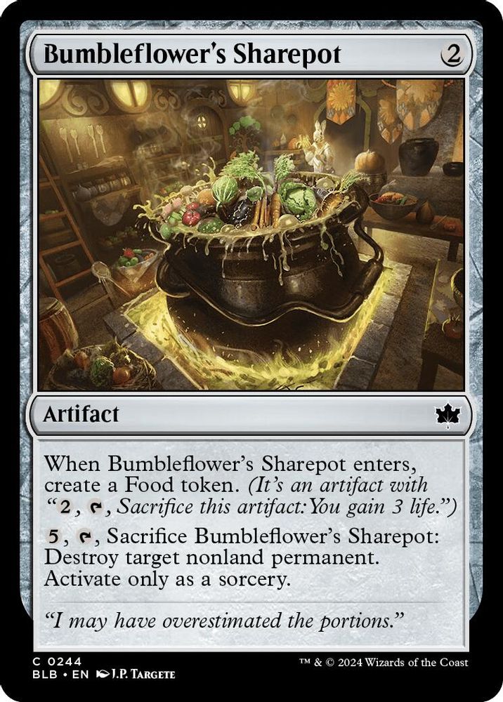 2024 Magic: The Gathering: Bloomburrow (BLB) - Bumbleflowers Sharepot (#244, Common)