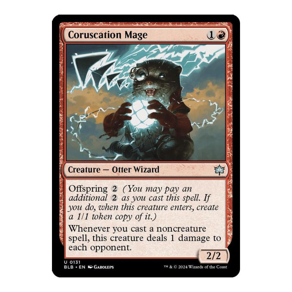 2024 Magic: The Gathering: Bloomburrow (BLB) - Coruscation Mage (#131, Uncommon) (Foil, Near Mint)