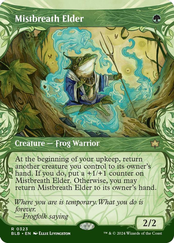 2024 Magic: The Gathering: Bloomburrow (BLB) - Mistbreath Elder Showcase (#323, Rare) (, Near Mint)