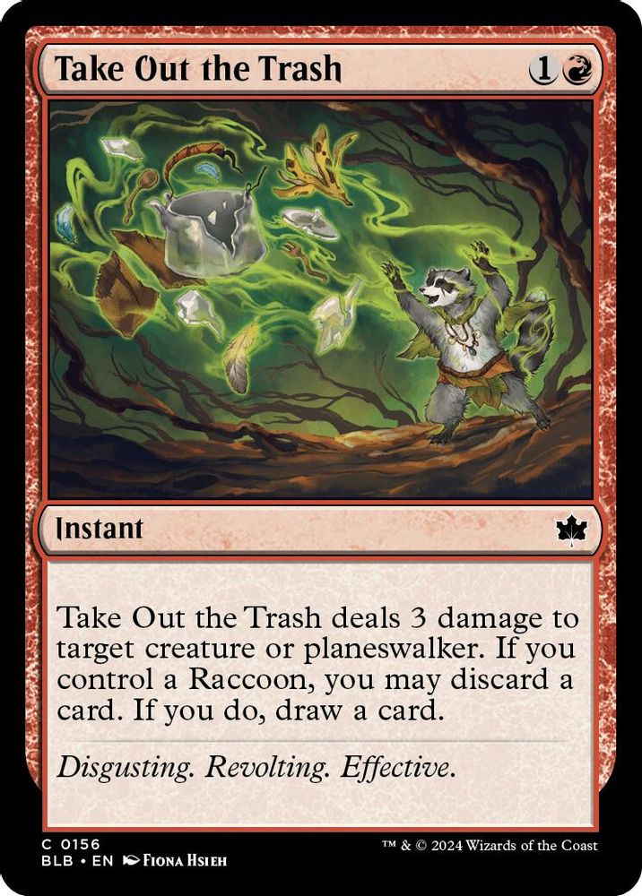 2024 Magic: The Gathering: Bloomburrow (BLB) - Take Out the Trash (#156, Common)