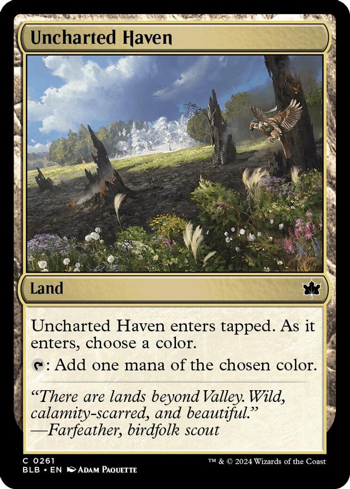 2024 Magic: The Gathering: Bloomburrow (BLB) - Uncharted Haven (#261, Common) (, Near Mint)