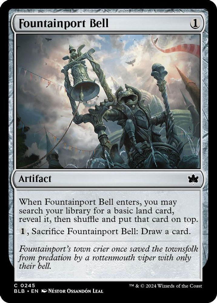 2024 Magic: The Gathering: Bloomburrow (BLB) - Fountainport Bell (#245, Common) (, Near Mint)