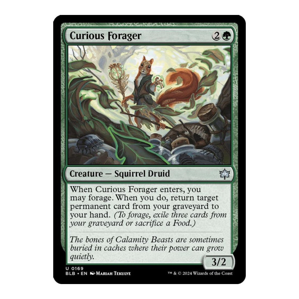 2024 Magic: The Gathering: Bloomburrow (BLB) - Curious Forager (#169, Uncommon) (, Near Mint)
