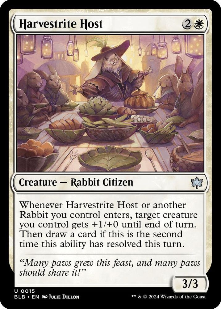 2024 Magic: The Gathering: Bloomburrow (BLB) - Harvestrite Host (#15, Uncommon) (, Near Mint)
