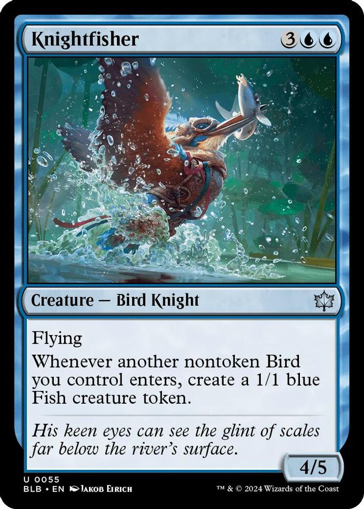 2024 Magic: The Gathering: Bloomburrow (BLB) - Knightfisher (#55, Uncommon) (, Near Mint)