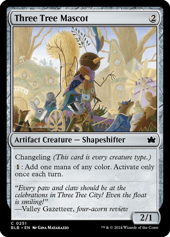 2024 Magic: The Gathering: Bloomburrow (BLB) - Three Tree Mascot (#251, Common)