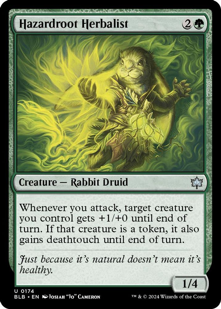 2024 Magic: The Gathering: Bloomburrow (BLB) - Hazardroot Herbalist (#174, Uncommon) (, Near Mint)