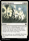 2024 Magic: The Gathering: Bloomburrow (BLB) - Rabbit Response (#26, Common)