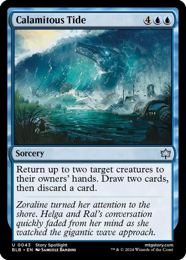 2024 Magic: The Gathering: Bloomburrow (BLB) - Calamitous Tide (#43, Uncommon)
