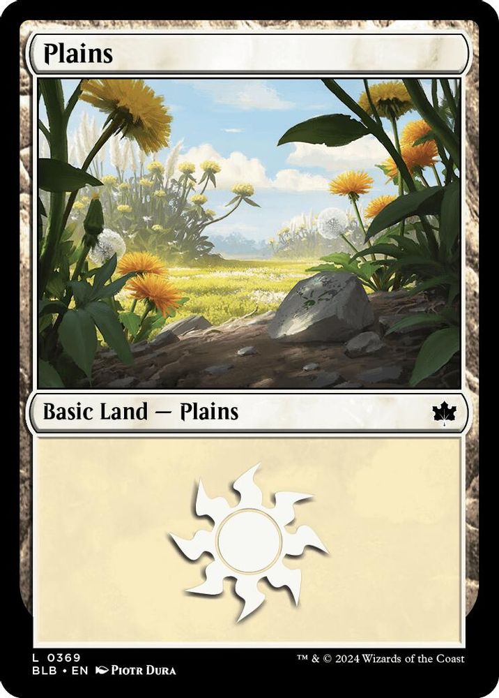 2024 Magic: The Gathering: Bloomburrow (BLB) - Plains 0369 (#369, Land) (, Near Mint)
