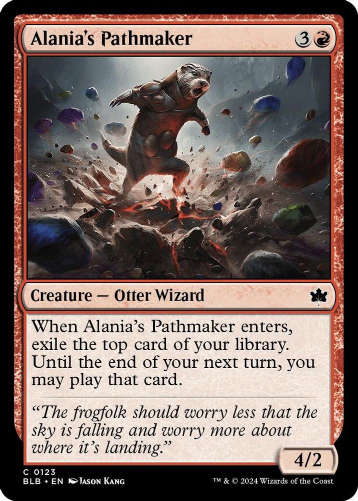 2024 Magic: The Gathering: Bloomburrow (BLB) - Alanias Pathmaker (#123, Common) (, Near Mint)
