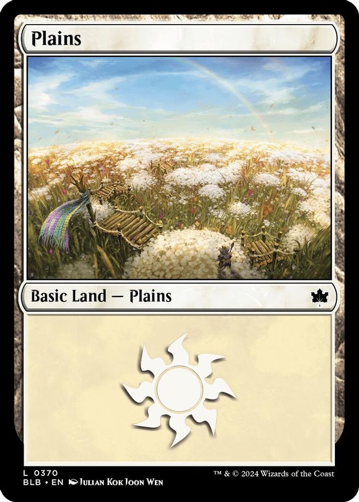 2024 Magic: The Gathering: Bloomburrow (BLB) - Plains 0370 (#370, Land) (, Near Mint)