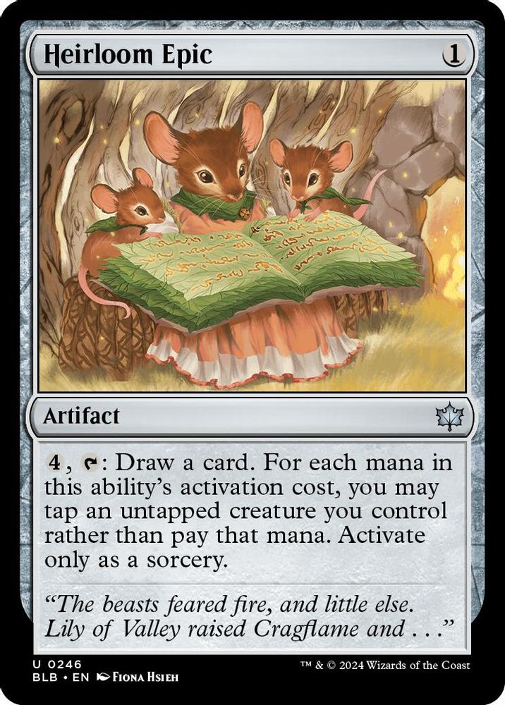 2024 Magic: The Gathering: Bloomburrow (BLB) - Heirloom Epic (#246, Uncommon) (, Near Mint)