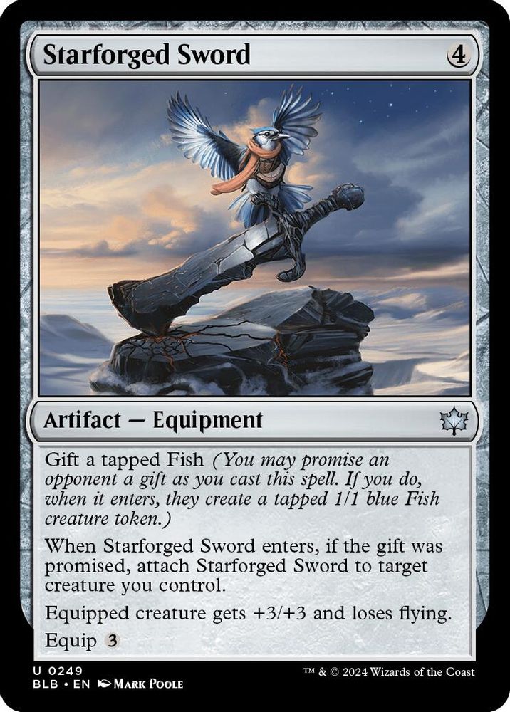 2024 Magic: The Gathering: Bloomburrow (BLB) - Starforged Sword (#249, Uncommon) (, Near Mint)