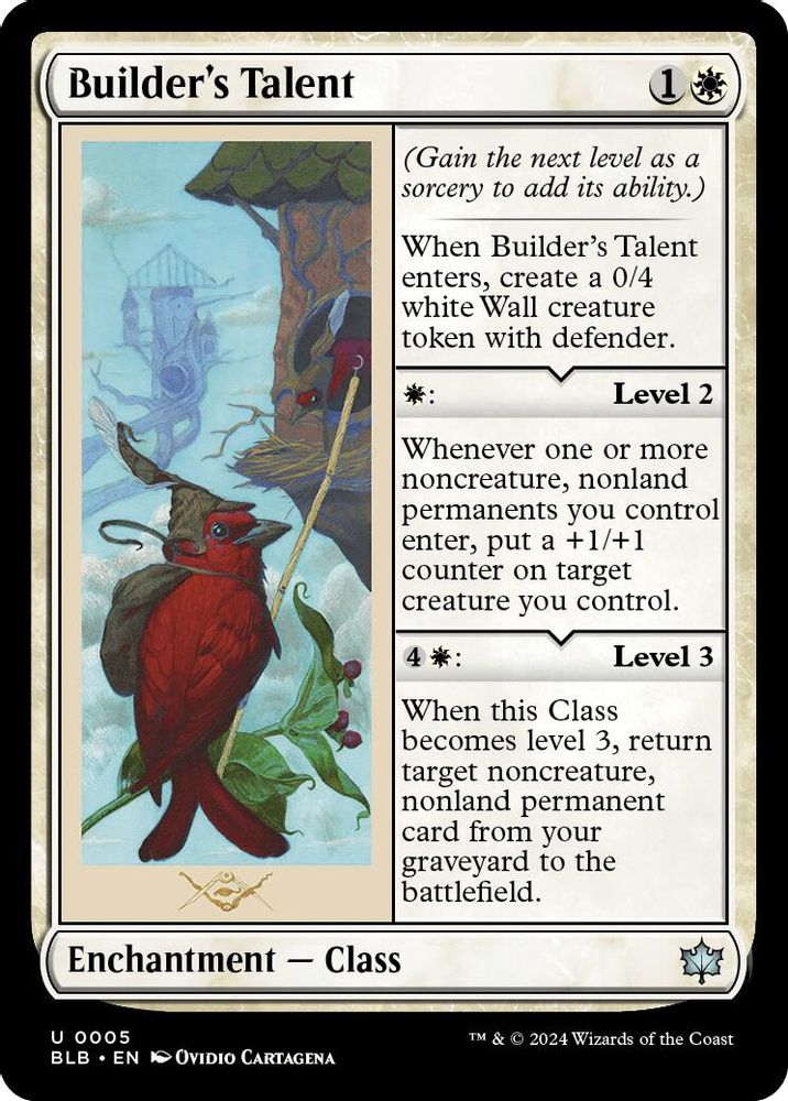 2024 Magic: The Gathering: Bloomburrow (BLB) - Builders Talent (#5, Uncommon) (, Near Mint)