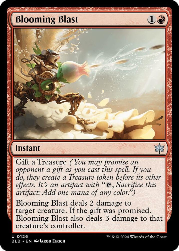 2024 Magic: The Gathering: Bloomburrow (BLB) - Blooming Blast (#126, Uncommon)