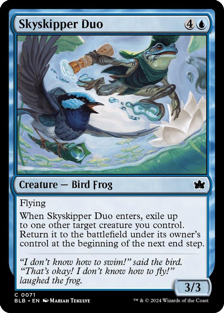 2024 Magic: The Gathering: Bloomburrow (BLB) - Skyskipper Duo (#71, Common)