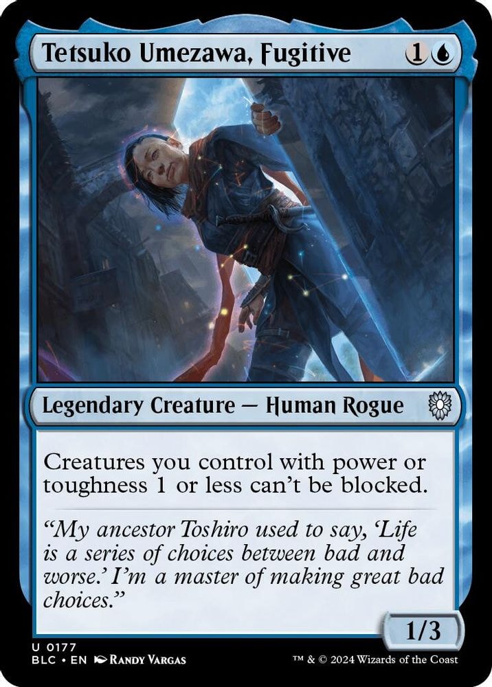 2024 Magic: The Gathering: Commander: Bloomburrow (BLC) - Tetsuko Umezawa Fugitive (#177, Uncommon) (, Near Mint)