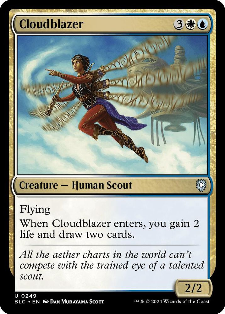 2024 Magic: The Gathering: Commander: Bloomburrow (BLC) - Cloudblazer (#249, Uncommon) (, Near Mint)