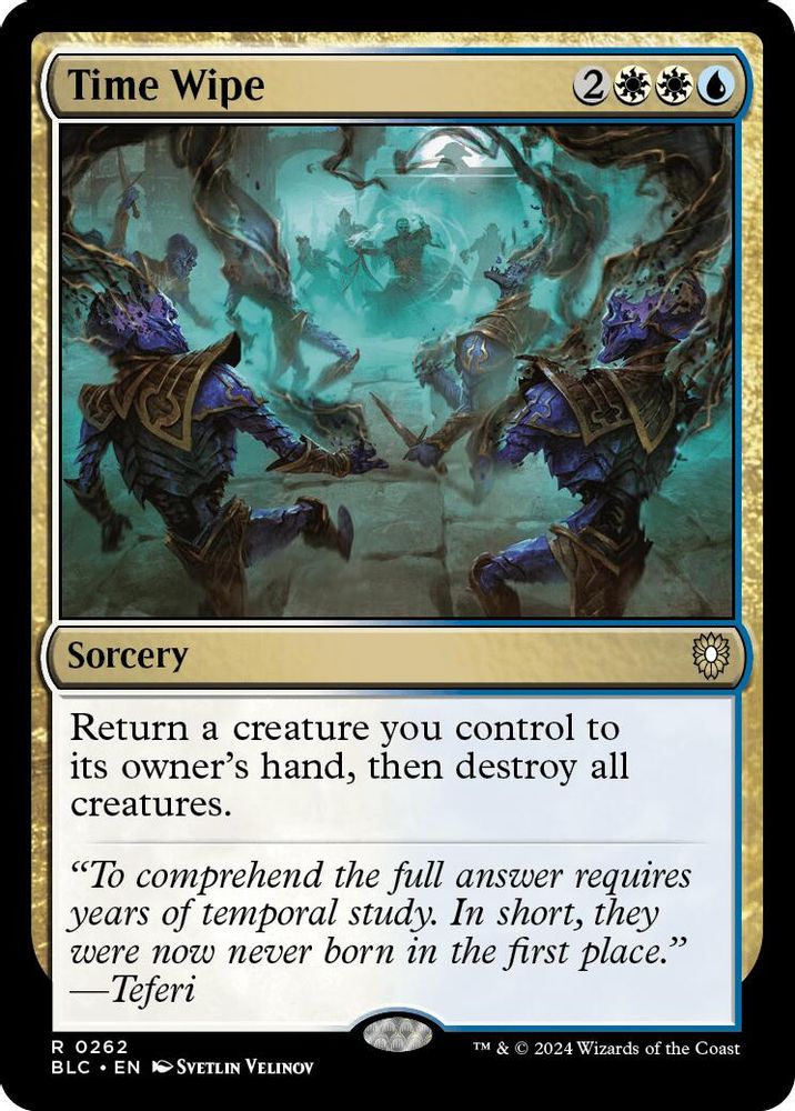 2024 Magic: The Gathering: Commander: Bloomburrow (BLC) - Time Wipe (#262, Rare) (, Near Mint)